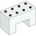 LEGO White Duplo Brick 2 x 4 x 2 with 2 x 2 Cutout on Bottom (6394)