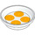 LEGO White Duplo Dish with Pancakes (31333 / 101541)