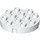 LEGO blanc Duplo Rond assiette 4 x 4 avec Trou et Verrouillage Ridges (98222)