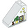 LEGO Weiß Duplo Steigung 2 x 4 x 3 (45°) mit Bunny, Flowerpot, Picture, Vase und Stars (49570 / 67276)