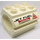 LEGO White Duplo Watertank with &#039;JET FUEL&#039;, &#039;CAUTION&#039;, &#039;FLAMMABLE&#039; and flame Sticker (6429)