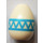 LEGO White Egg with Easter Egg Zigzag Pattern (24946)