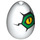 LEGO White Egg with Eye (24946 / 78324)