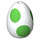 LEGO Weiß Ei mit Green Spots (24946 / 105706)