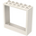 LEGO White Fabuland Door Frame 2 x 6 x 5 with White Door with barred oval Window with Sticker