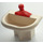 LEGO blanc Fabuland Washbasin avec rouge Robinet