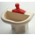 LEGO Wit Fabuland Washbasin met Rood Kraan