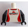LEGO White Female Race Jacket Minifig Torso (973 / 76382)