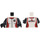 LEGO White Female Race Jacket Minifig Torso (973 / 76382)