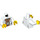 LEGO Blanc Femelle Research Scientist avec Blanc Torse Minifigurine Torse (973 / 76382)