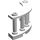 LEGO blanc Clôture Spindled 4 x 4 x 2 Trimestre Rond avec 2 goujons (30056)