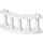 LEGO White Fence Spindled 4 x 4 x 2 Quarter Round with 2 Studs (30056)