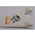 LEGO White Flag 2 x 2 Angled with Black Scarab and Orange Pattern Model Left Side Sticker without Flared Edge (44676)