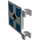 LEGO blanc Drapeau 2 x 2 avec Bleu Imperial Garder sans bord évasé (2335)