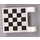 LEGO blanc Drapeau 2 x 2 avec Checkered Drapeau sur Both Sides Autocollant sans bord évasé (2335)