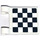LEGO White Flag 2 x 2 with Checkered Flag on Both Sides Sticker without Flared Edge (2335)