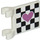 LEGO White Flag 2 x 2 with cooked breakfast and heart on reverse Sticker without Flared Edge (2335)