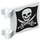 LEGO White Flag 2 x 2 with Jolly Roger and Cutlasses (Both Sides) without Flared Edge (2335 / 19523)