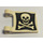 LEGO White Flag 2 x 2 with Jolly Roger without Flared Edge (2335)
