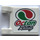 LEGO blanc Drapeau 2 x 2 avec &quot;Octan Racing&quot; et Octan logo Autocollant sans bord évasé (2335)