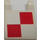 LEGO blanc Drapeau 2 x 2 avec rouge et blanc Checkered Autocollant sans bord évasé (2335)