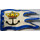 LEGO blanc Drapeau 8 x 5 Wave avec Bleu Border et couronner et Anchor
