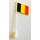 LEGO blanc Drapeau sur Flagpole avec Belgium sans lèvre inférieure (776)
