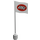 LEGO White Flag on Flagpole with &quot;LEGO&quot; in Red Oval Design with Bottom Lip (777)