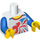 LEGO Wit Flexibel Gymnast Torso (973 / 88585)