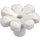 LEGO Weiß Blume mit Squared Blütenblätter (ohne Verstärkung) (4367 / 32606)