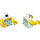 LEGO White Fun at the Beach Girl Minifig Torso (973 / 76382)