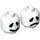 LEGO Weiß Ghost Minifigure Kopf (Einbau-Vollbolzen) (3626 / 68421)