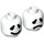 LEGO White Ghost Minifigure Head (Recessed Solid Stud) (3626 / 68421)