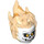 LEGO White Ghost Rider Head with Bright Light Orange Eyes (101779)