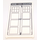 LEGO White Glass for Window 1 x 4 x 6 with Mirror Image of TARDIS Door (6202 / 24408)