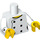 LEGO White Gourmet Chef Minifig Torso (973 / 88585)