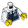 LEGO Weiß Gracie Goodhart mit Rettungsweste Minifig Torso (973 / 76382)