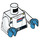 LEGO White Grand Admiral Thrawn Minifig Torso (973 / 76382)