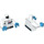 LEGO White Grand Admiral Thrawn Minifig Torso (973 / 76382)