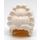 LEGO Bianco Capelli con Tall Rococo Wig con Curled Rolls (2517)