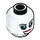 LEGO Weiß Harley Quinn - Weiß Arme Minifigure Kopf (Einbau-Vollbolzen) (3626 / 21955)