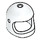LEGO White Helmet with Thick Chin Strap (50665)