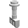 LEGO Weiß Scharnier Bar 2 mit 3 Stubs und oben Stud (2433)
