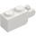 LEGO White Hinge Brick 1 x 2 Locking with 2 Fingers (Vertical End) (30365 / 54671)