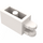 LEGO White Hinge Brick 1 x 2 Locking with Dual Finger on End Horizontal (30540 / 54672)