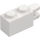 LEGO Blanc Charnière Brique 1 x 2 Verrouillage avec Dual Finger sur Fin Horizontal (30540 / 54672)