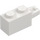 LEGO White Hinge Brick 1 x 2 Locking with Single Finger On End Horizontal (30541 / 53028)