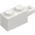 LEGO White Hinge Brick 1 x 2 Locking with Single Finger On End Horizontal (30541 / 53028)