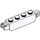 LEGO White Hinge Brick 1 x 4 Locking Double (30387 / 54661)