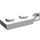 LEGO blanc Charnière assiette 1 x 2 Verrouillage avec Single Finger sur Fin Verticale avec rainure inférieure (44301)